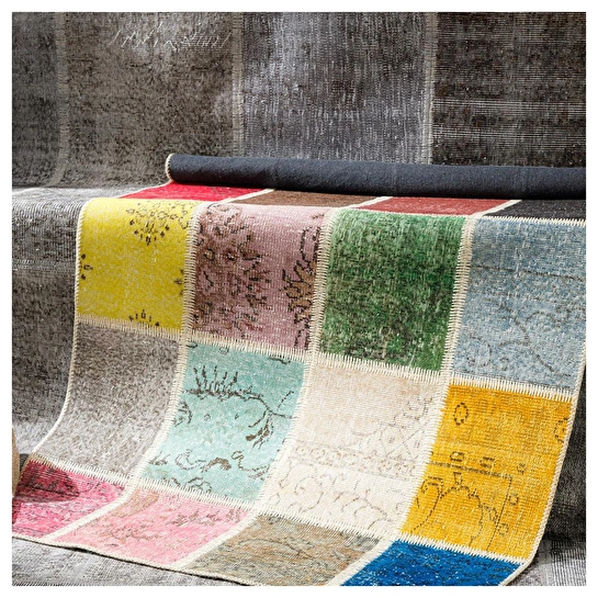 Mudo Home Lima Patchwork Hali Renkli̇ 120x180cm