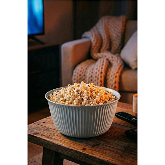 Vienev 3'lü 5 Litre Plastik Karıştırma Ve Saklama Kase Seti Gri