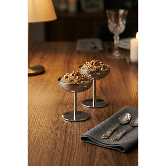 Vienev 2 Adet Metal Dondurma Ve Tatlı Servis Seti