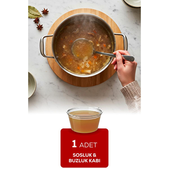 Vienev 1’li Dondurucuya Uygun Saklama Kabı – 80 Ml İlik, Tavuk Suyu, Sos Ve İlaç Saklama Kabı