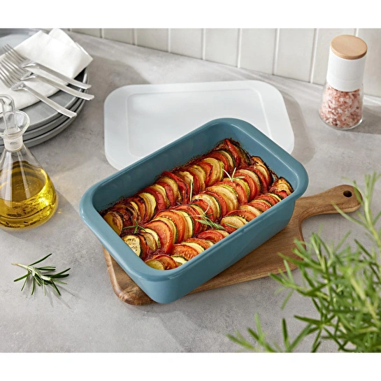 Tchibo Emaye Fırın Kabı, Kapaklı