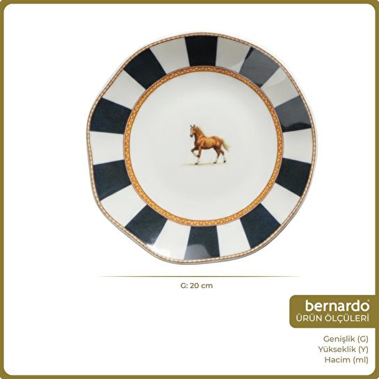 Bernardo Natural 6 Parça Pasta Takımı