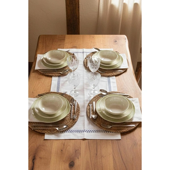 Bernardo Mando 12 Parça Yemek Takımı Yeşil