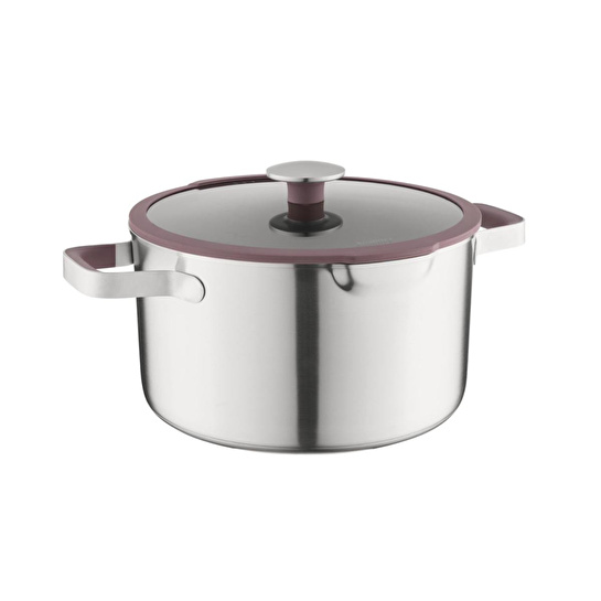 Berghoff Home Elements Kapaklı Tencere 26cm Peppercorn