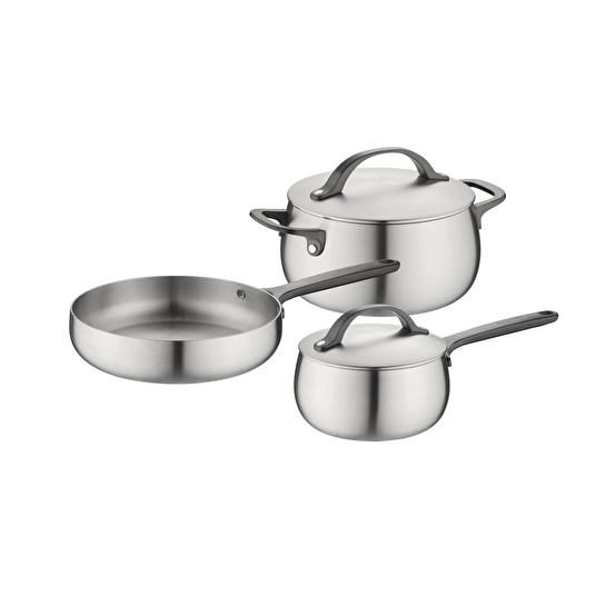 Berghoff Home Belly 5li Tencere Seti Smokey Siyah