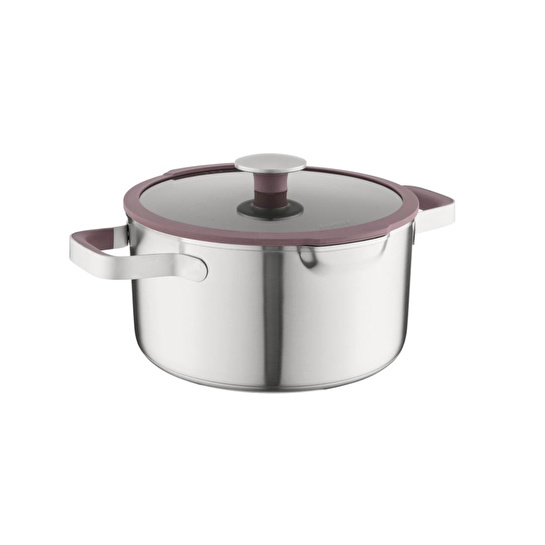 Berghoff Home Elements Kapaklı Güveç Tenceresi 24cm Peppercorn