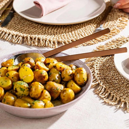 Berghoff Home Belly 2 Parçalı Salata Servis Seti Füme Siyah