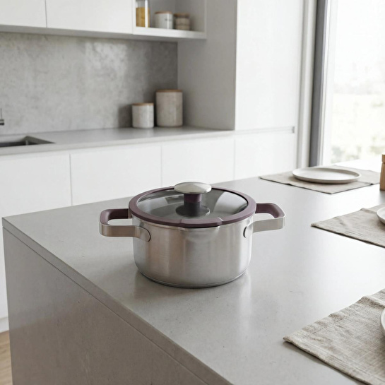 Berghoff Home Elements Kapaklı Güveç Tenceresi 20cm Peppercorn