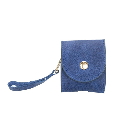 Bloominbag Aurel Cadet Ocean Charm Hakiki Deri Airpods Kılıfı – Airpods 1 & 2 Uyumlu