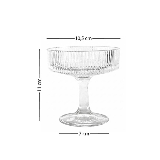 Rakle Splendid Gold 4'lü Cup Dondurmalık Seti 190 Cc