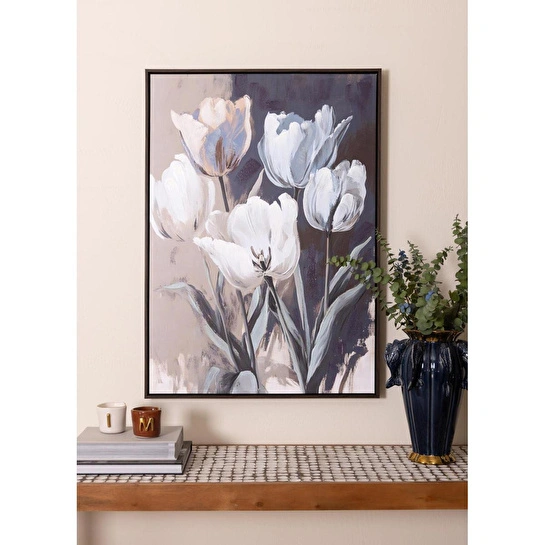 The Mia Abstrcat Tulips Kanvas Tablo 70x100 Cm