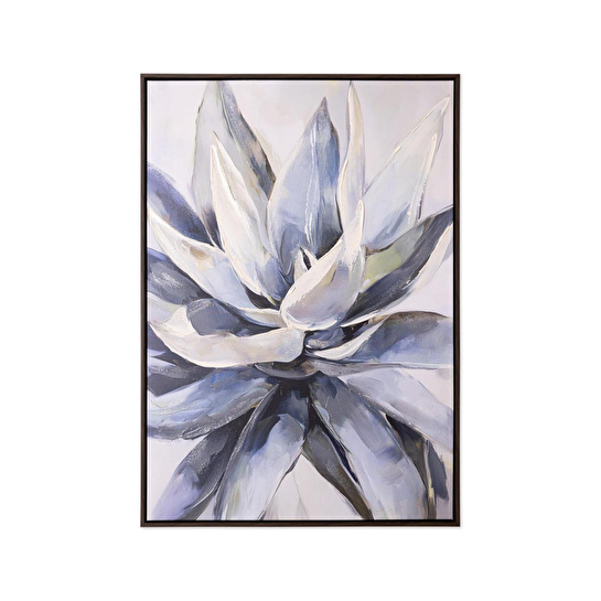 The Mia Neutral Floral Kanvas Tablo 70x100 Cm Tbl0105