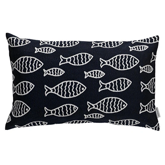Mudo Home Mari̇n Fish Kirlent Laci̇vert 35x55