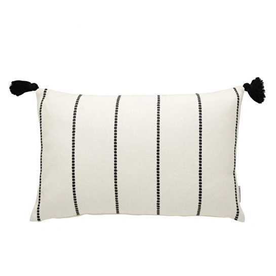 Mudo Home Abel Püsküllü Kirlent Si̇yah 35x55