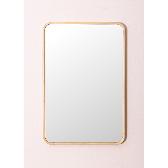 The Mia Ahşap Duvar Aynası 60x90 Cm