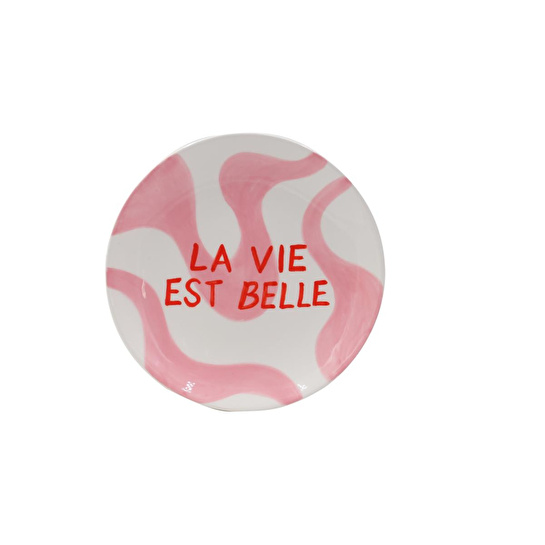 Que Rico - Diego El Boyaması Tatlı Tabağı La Vie Est Belle