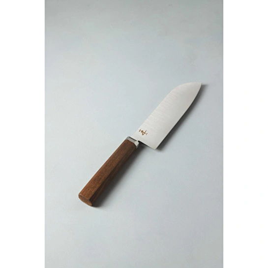 Zaika Pinnacle Serisi, Santoku Şef Bıçağı, 17 Cm, Amerikan Ceviz Sap, N690 Çelik