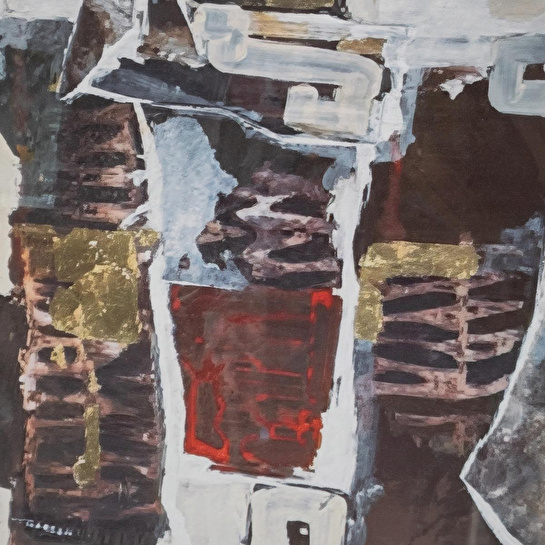 Mudo Home Ruzi Çerçeveli̇ Cam Tablo 80x80cm