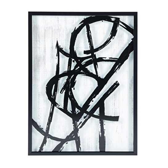 Mudo Home Scracth Ii Çerçeveli̇ Cam Baski Pano 77x102 Cm