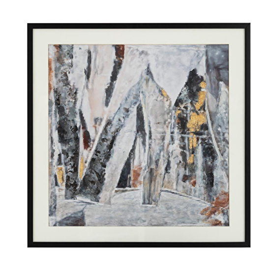 Mudo Home Perio Çerçeveli̇ Cam Tablo 80x80cm