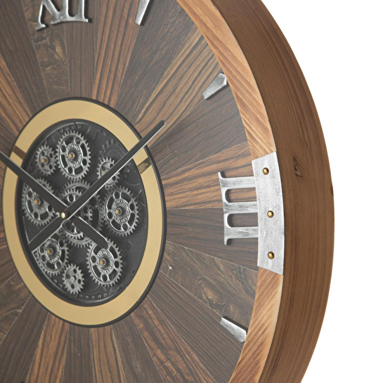 Mudo Home Dark Brown Duvar Saati̇ 63cm