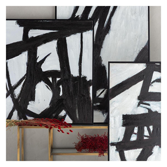 Mudo Home Birmingham Çerçeveli̇ Yağli Boya Tablo 100x100cm