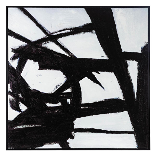 Mudo Home Birmingham Çerçeveli̇ Yağli Boya Tablo 100x100cm