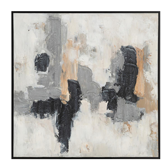 Mudo Home Azure Çerçeveli̇ Yağliboya Tablo 100x100 Cm