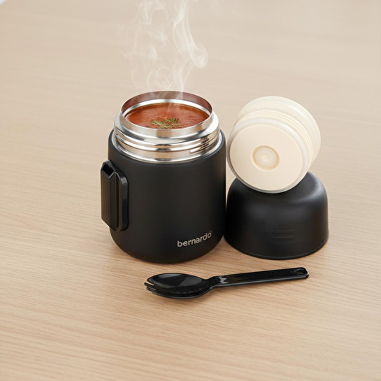 Bernardo Duo Yemek Termosu 500 Ml Siyah