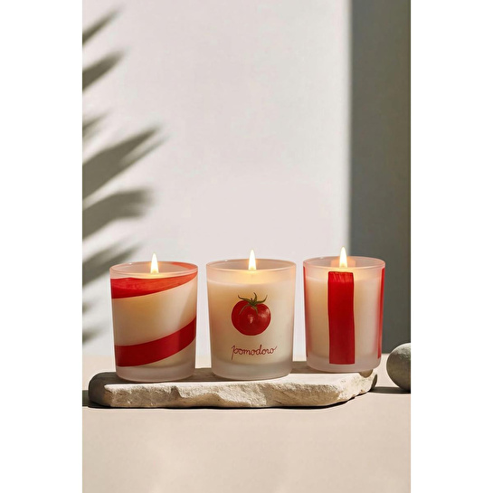 Rakle Pomodoro El Yapımı 3'lü Mum Seti 120 Gr