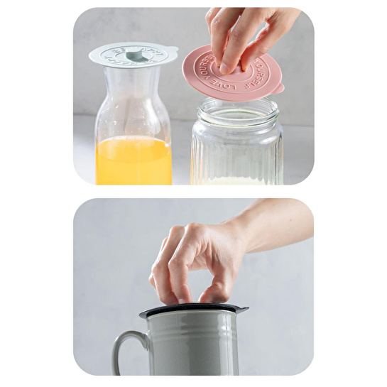 Vienev 3 Adet Silikon Isı Koruyucu Bardak Kapağı Mavi