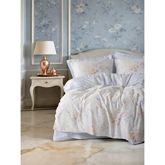 Cotton Box Saten Çift Kişilik Nevresim Takımı Lilou Lila