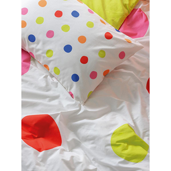 Cotton Box Tek Kişilik Nevresim Takımı Dotsy Turuncu