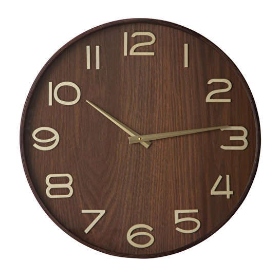 Mudo Home Dark Wood Duvar Saati̇ 50cm