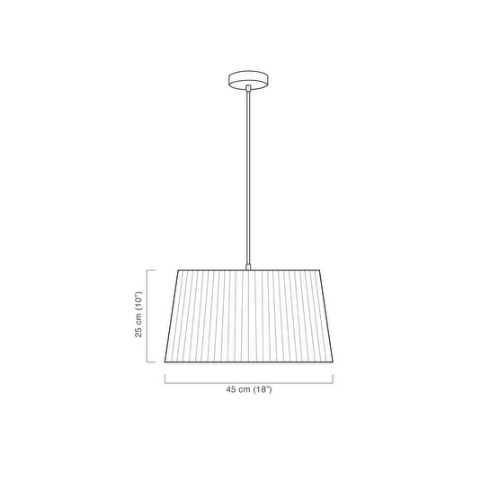 Soli Workshop Esenta Medium Kumaş Sarkıt Aydınlatma