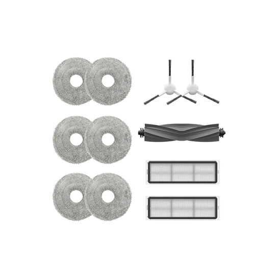 Dreame Orijinal L10 Prime/l10s Ultra/l10 Ultra Için Aksesuar Seti 1 X Ana Fırça（kauçuk）+2 X Yan Fırça+2 X Toz Kutusu Filtresi+3 X