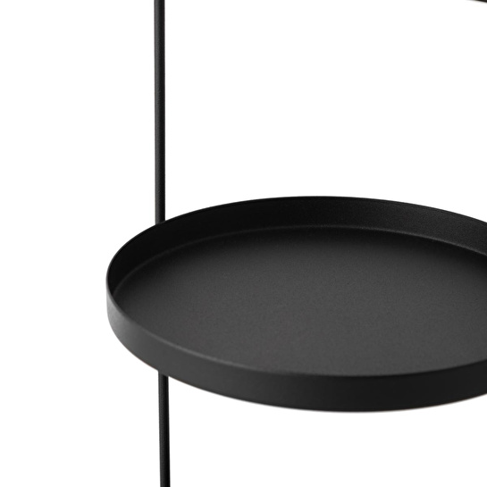 Mudo Home Kare Si̇yah Metal Düzenleyi̇ci̇