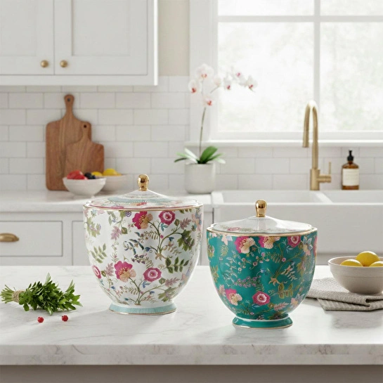 Lucky Art Florine Bone Orta Boy Kavanoz