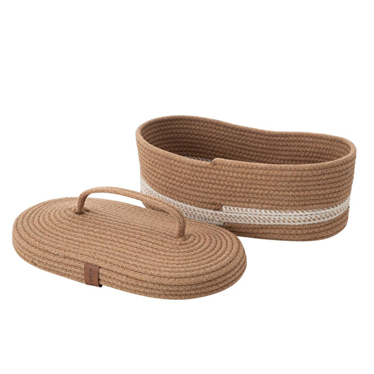 Mudo Home Venus Oval Düzenleyi̇ci̇ Sepet Kahve 30x13x11