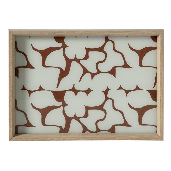 Mudo Home Soft Brown Dekorati̇f Tepsi̇ 31x42 Cm