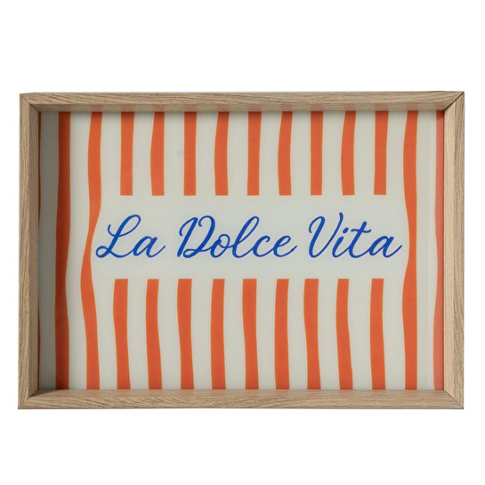 Mudo Home La Dolce Vita Dekorati̇f Tepsi̇ 31x42 Cm