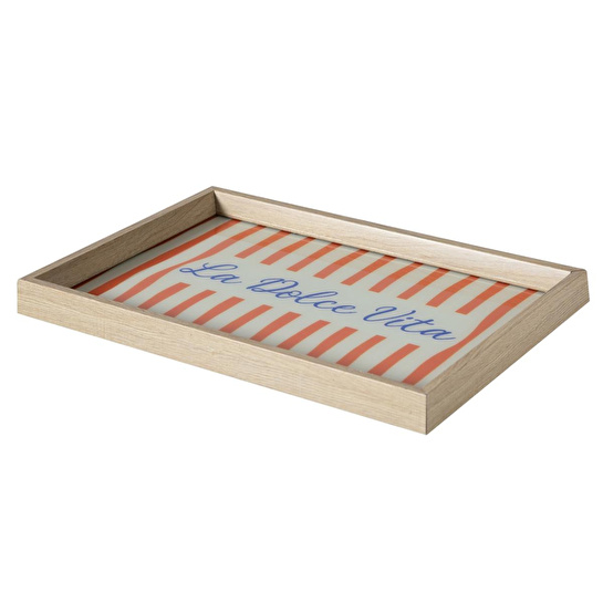 Mudo Home La Dolce Vita Dekorati̇f Tepsi̇ 31x42 Cm