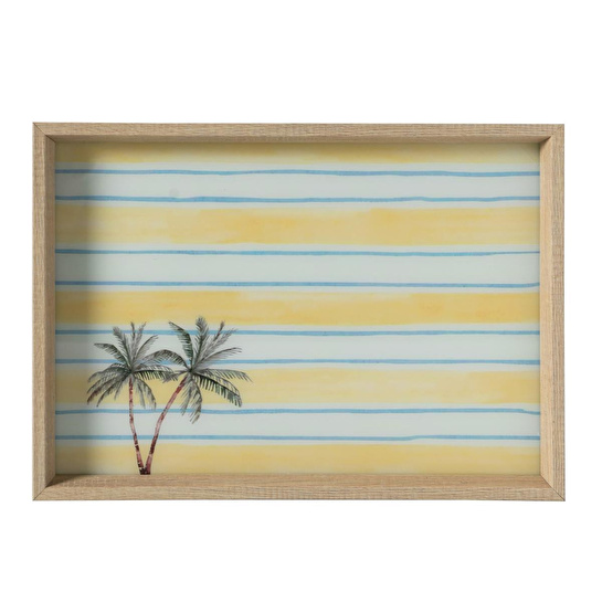 Mudo Home Palmies Dekorati̇f Tepsi̇ 31x42 Cm