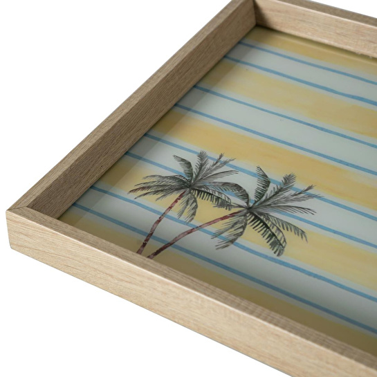 Mudo Home Palmies Dekorati̇f Tepsi̇ 31x42 Cm