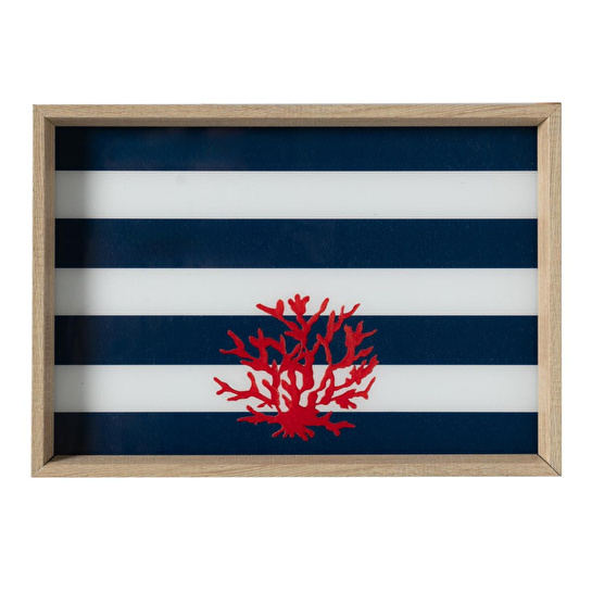 Mudo Home Coral Dekorati̇f Tepsi̇ 31x42 Cm