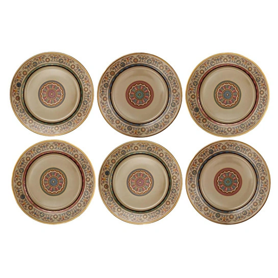 Lucky Art Rosea Bone 27 Cm 6li Tabak Seti