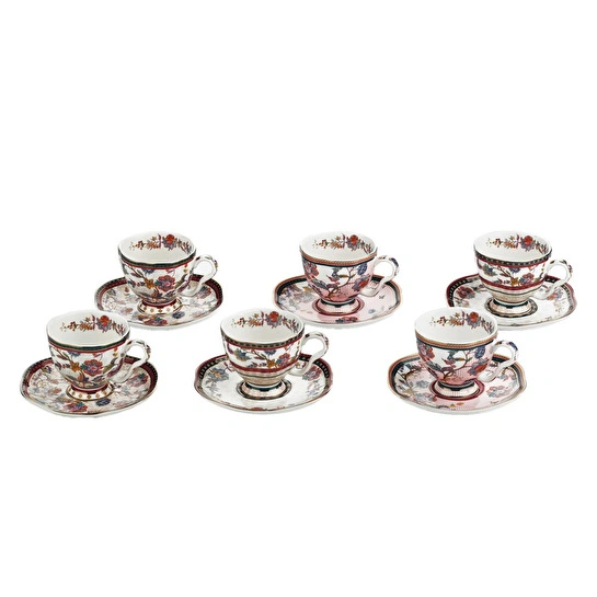 Lucky Art Serenity Bone 6li Kahve Fincan Seti