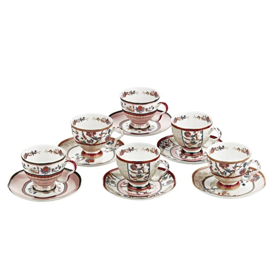 Lucky Art Serenity Bone 6li Cay Fincan Seti