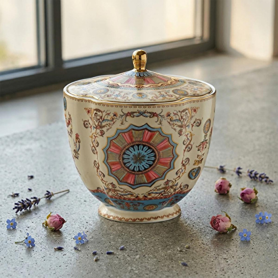 Lucky Art Rosea Bone Buyuk By Kavanoz