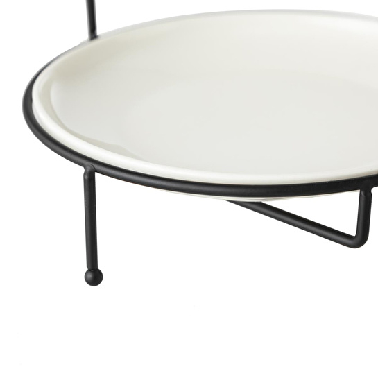 Mudo Home Gurme Standli Sunum 22cm - Si̇yah